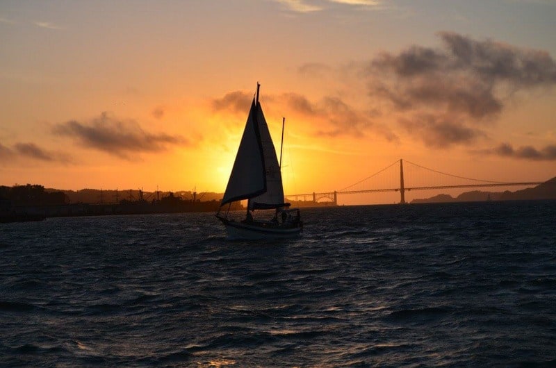  Západ slunce za Golden Gate Bridge