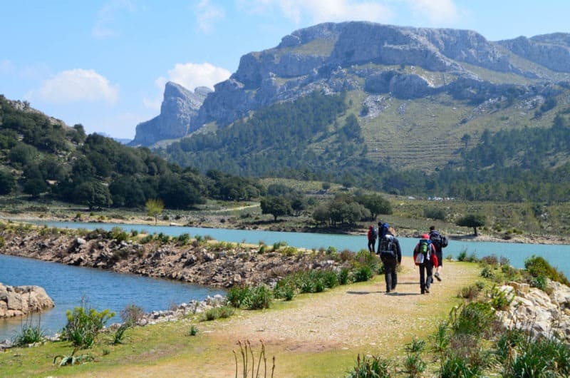 Jezero Cúber - i tudy ve trek GR 221, Mallorca