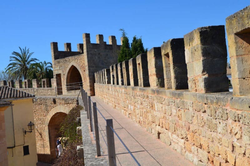 You can walk on City Walls of Alcúdia, Mallorca