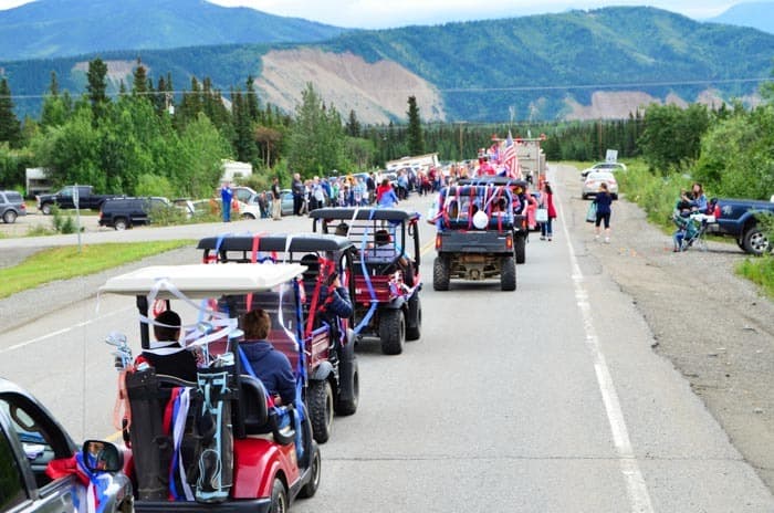 Parade in Healy, 4th July