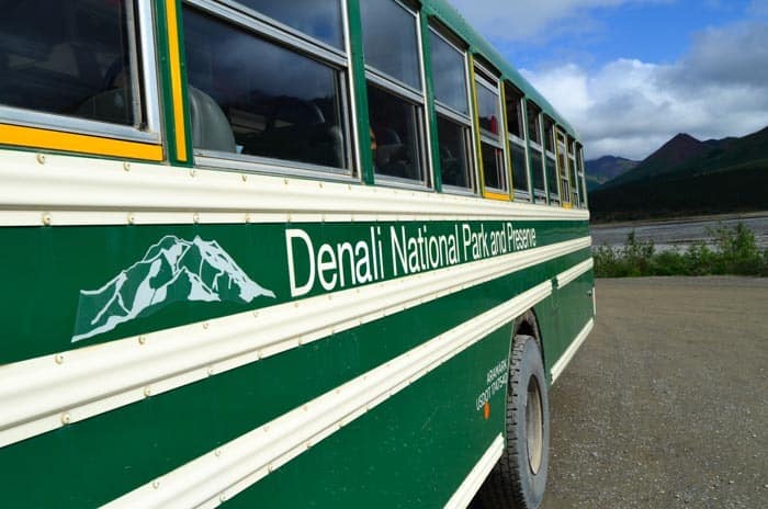 Shuttle bus, Denali, Aljaška