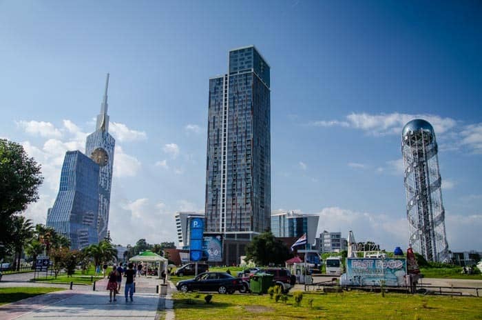 Modern architecture in Batumi, Georgia