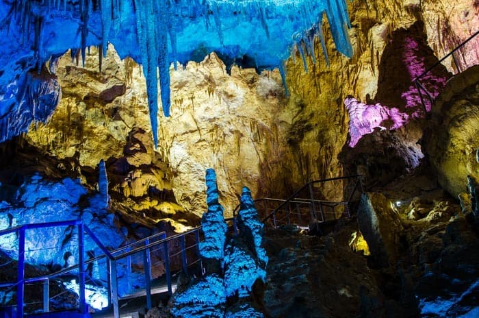 Amazing stalagmites in Prometheus Cave, The best things to do in Georgia country