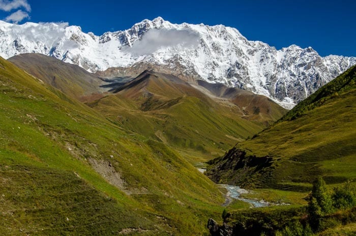 Breathtaking mountains in Svaneti, Ushguli, Georgia