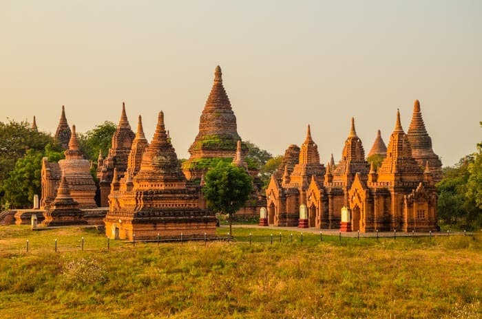 Only a few of the thousands of temples in Bagan.