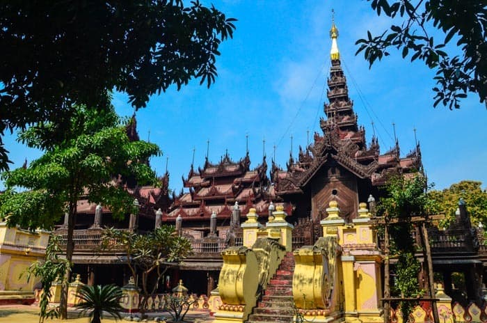 Shwenandaw Monastery in Mandalay