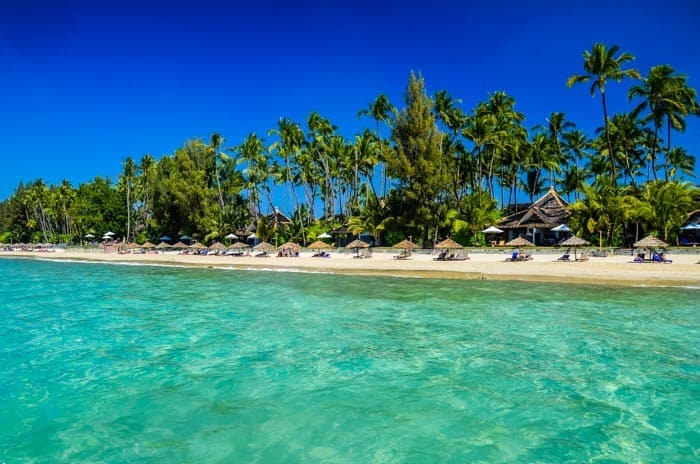 Beautiful white sand beaches in Ngapali; Myanmar, southeast Asia