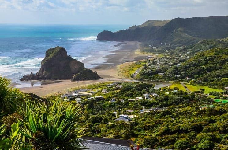 Piha Beach with Lion Rock, Northland