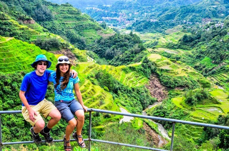 Vyhlídková plošina v Banaue, ostrov Luzon - Filipíny