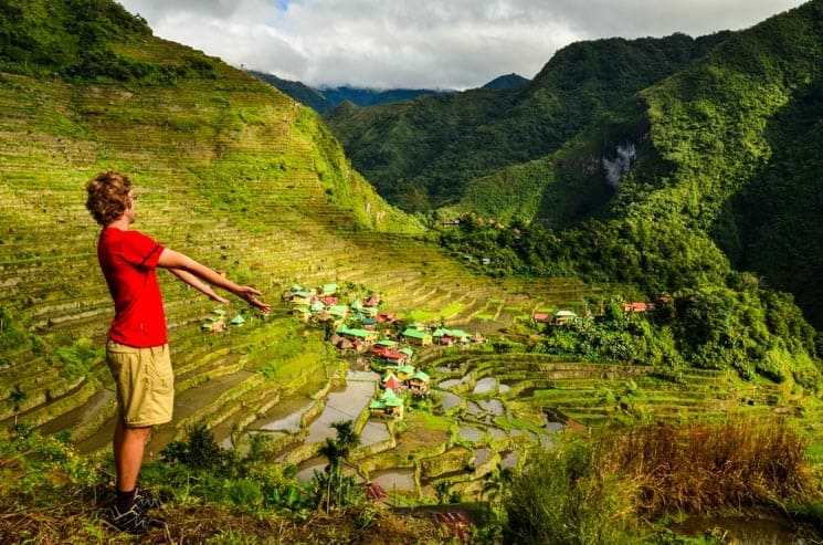 Rice terraces and Batad village. Luzon, the Philippines