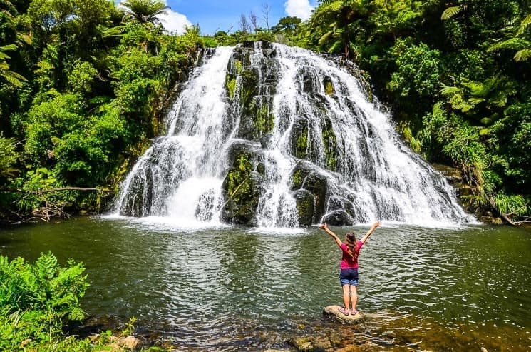 Beautiful Owharoa Falls, Coromandel.