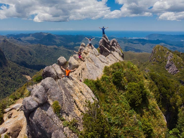 Aerial view of The Pinnacles, Coromandel Peninsula