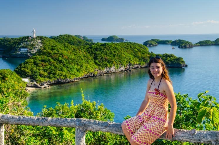 Beautiful view to Hundred Island Marine Park in the Philippines