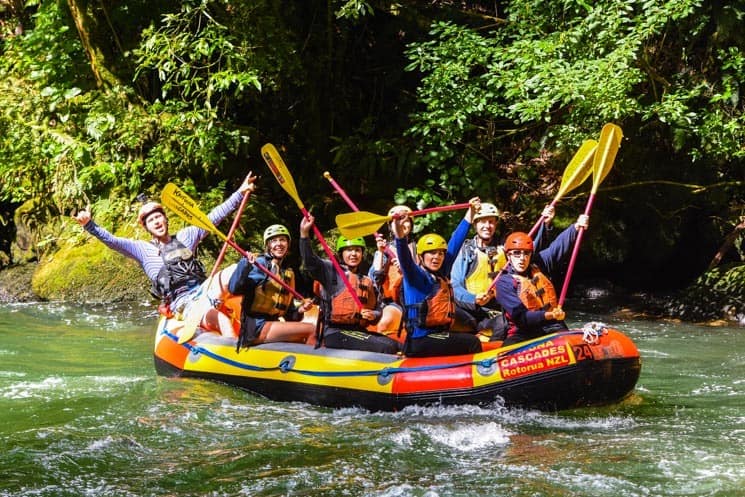 Rafting na řece Kaituna, Nový Zéland