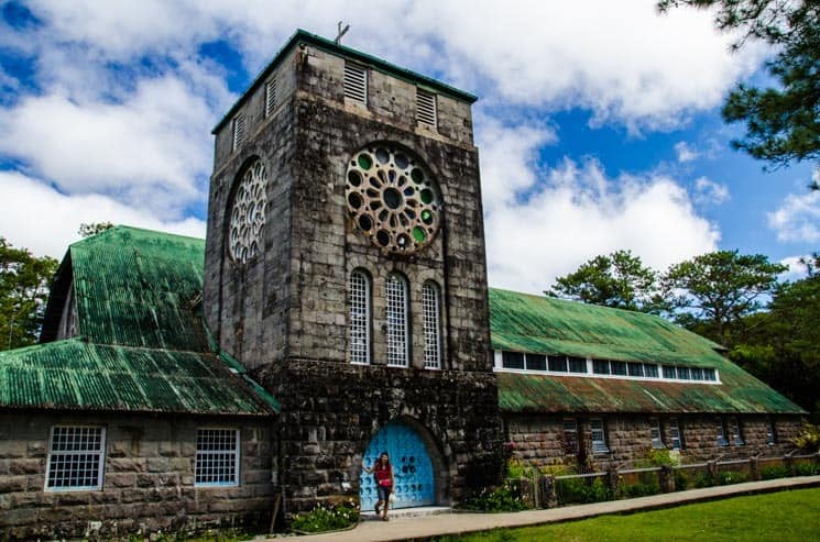  The Church of Saint Mary the Virgin in Sagada. Luzon, the Philippines