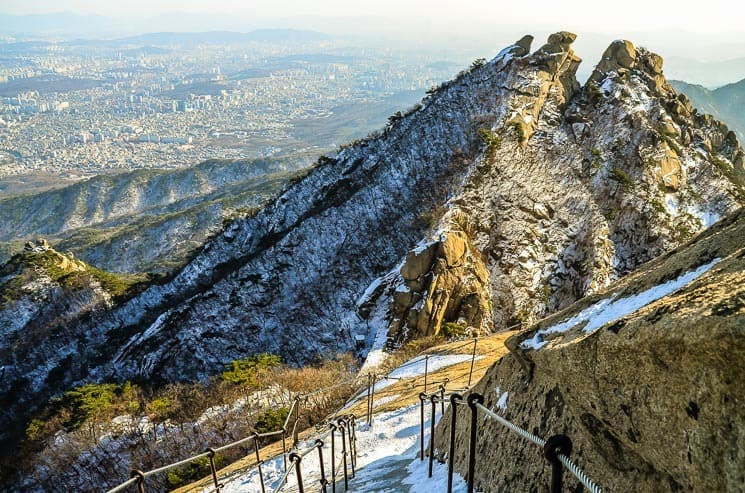 Winter scenery is amazing, Bukhansan National Park, Seoul, South Korea