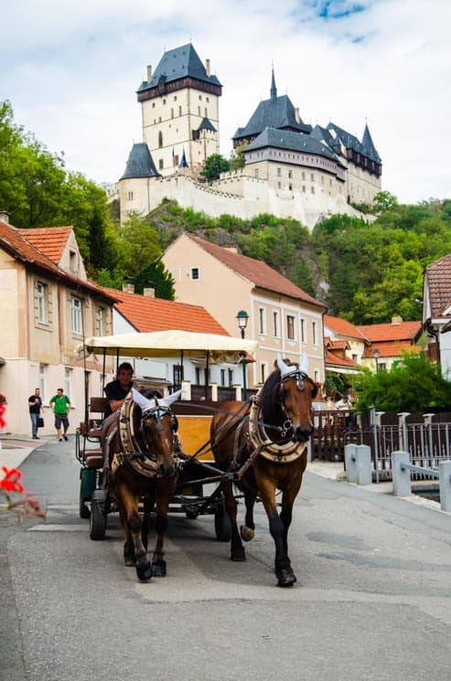You can even have a ride to the castle in the horse carriage. Czech Republic