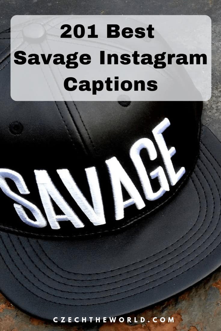 201 BEST Savage Instagram Captions 2019