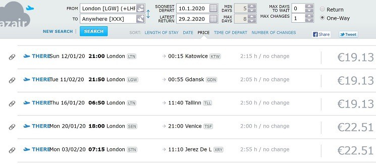 AZair - insanely cheap flights