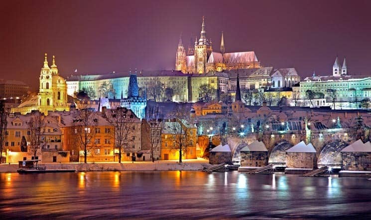  Winter view of Hradčany (Prague Castle) 