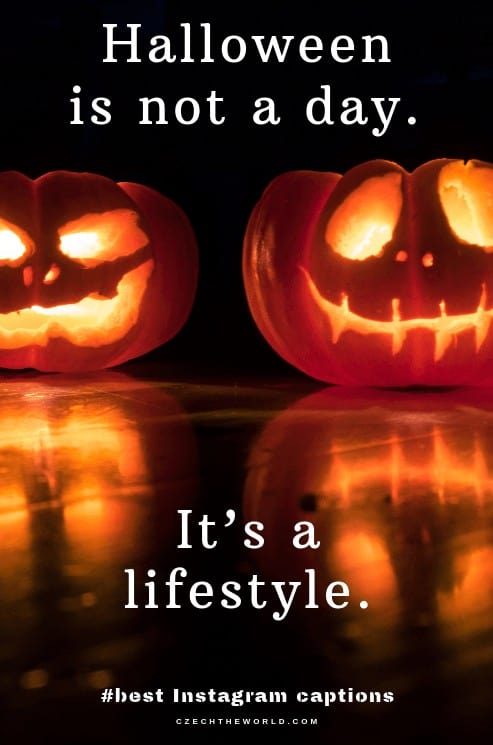 Halloween is not a day. It’s a lifestyle.