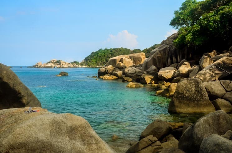 Hi Wong Bay - další šnorchlovací zastávka, Koh Tao Thajsko