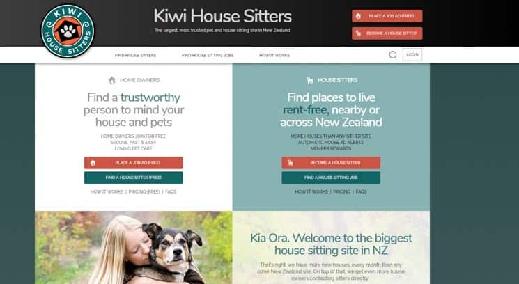 Stránky Kiwi House Sitters jsou jedničkou pro house sitting na Novém Zélandu.