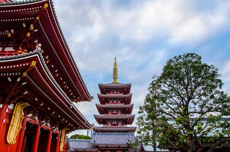 Tokio chrám Sensoji Asakusa
