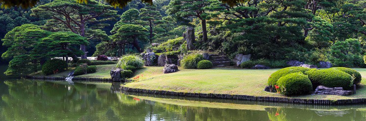 Tradiční zahrady Rikugien, Tokio