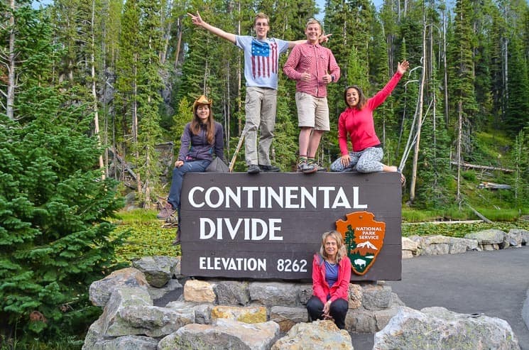 Continental Divide at Craig Pass. Best places to visit in Yellowstone National Park. 