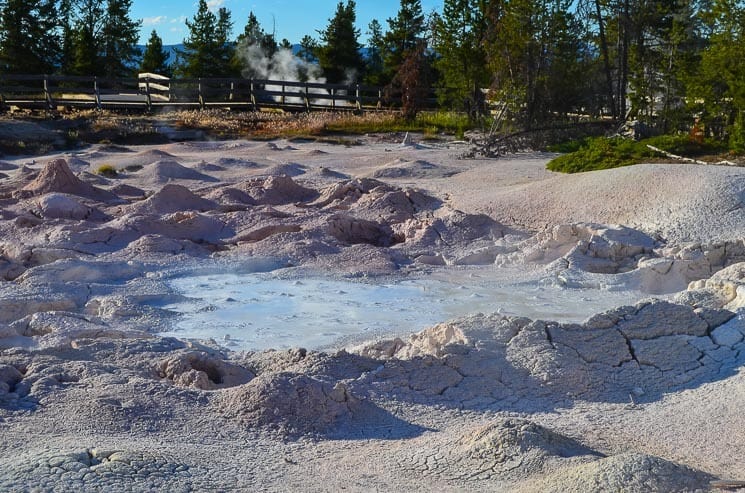 Mudpots simply have to be on your list of best places to visit in Yellowstone National Park. They're so active.