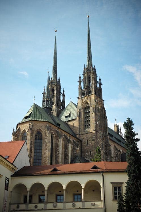 Petrov Cathedral from Biskupský Dvůr. Things to Do in Brno