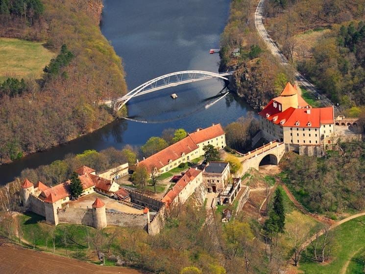 Aerial photo of Veveří Castle, Things to do in Brno