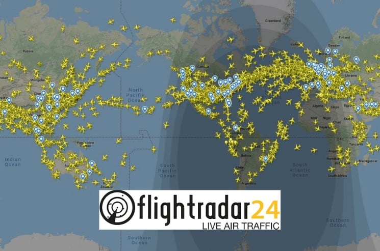 Flightradar24.com sledování letů online