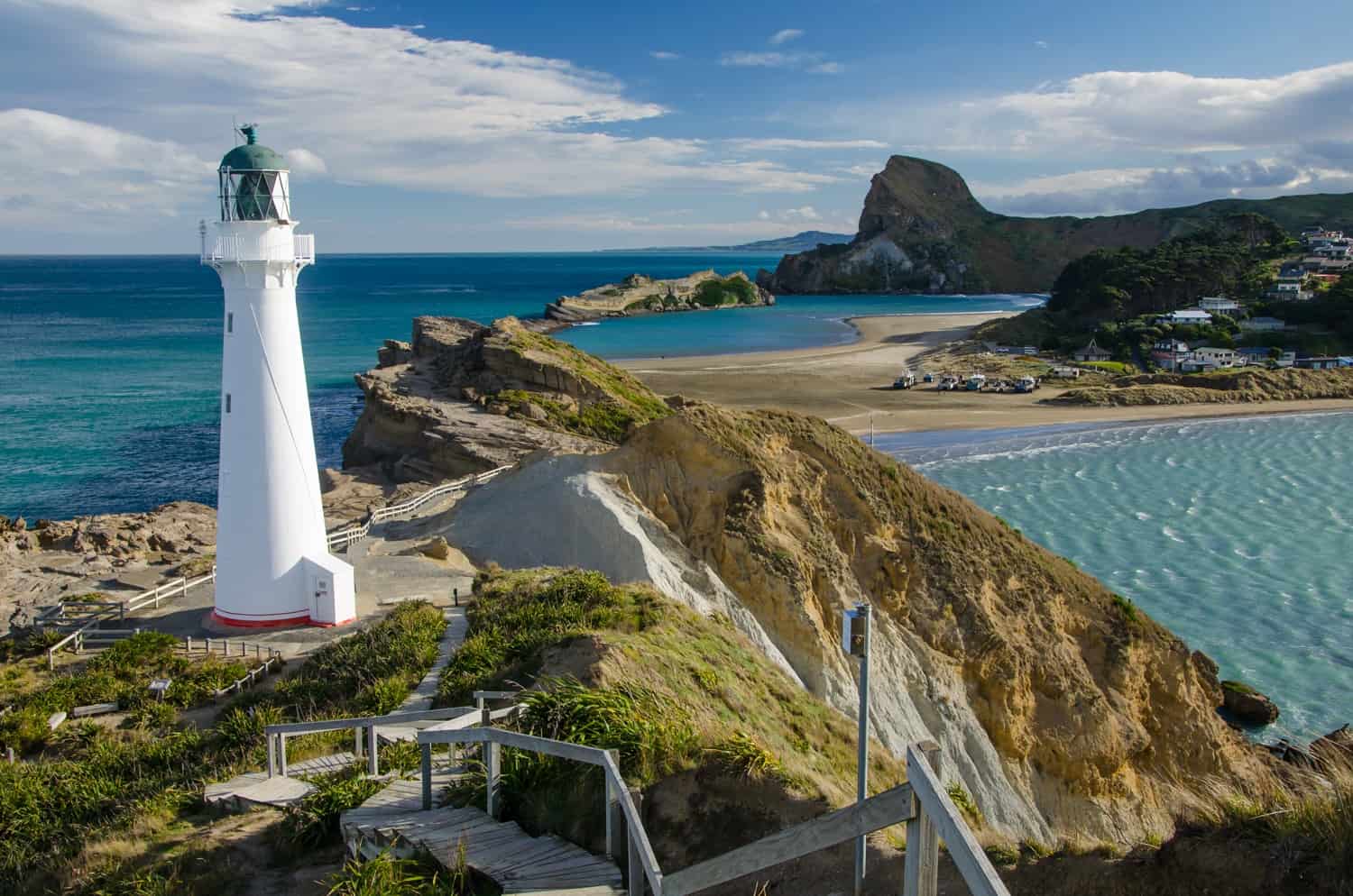 Castle Point Lighthouse, North Island of New Zealand