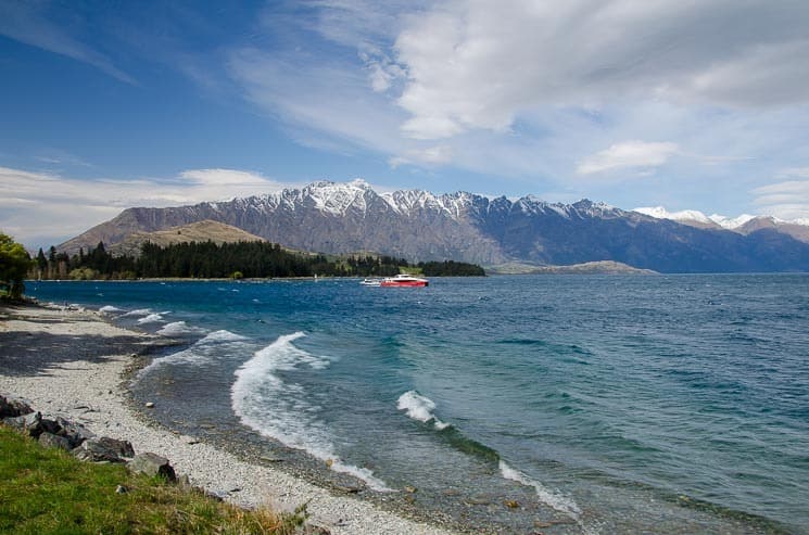 One Mile Car Park - výhled na The Remarkables, Queenstown