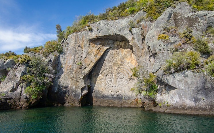 Maori Carvings at Lake Taupo