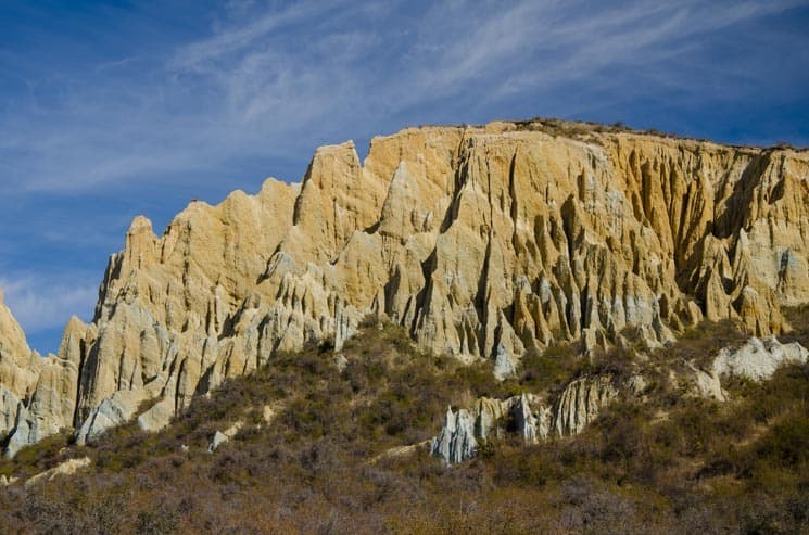 Pískovcové útvary Clay Cliffs