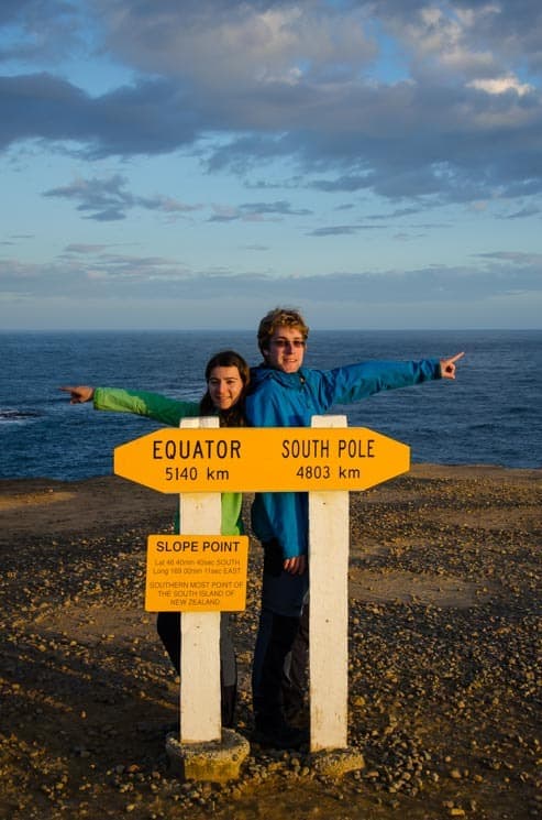Slope Point - nejjižnější bod Nového Zélandu