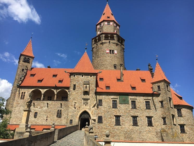 Bouzov Castle - popular tourist attraction in Moravia