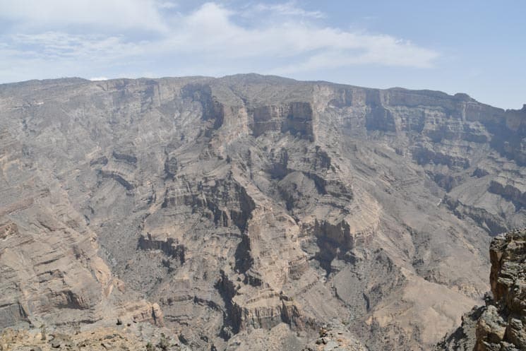 Kaňon přezdívaný jako Ománský Grand Canyon