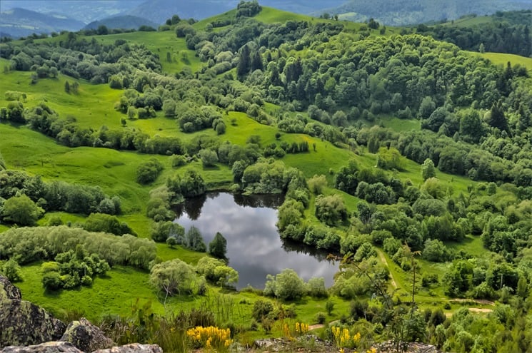 Rosia Montana landscape around the village