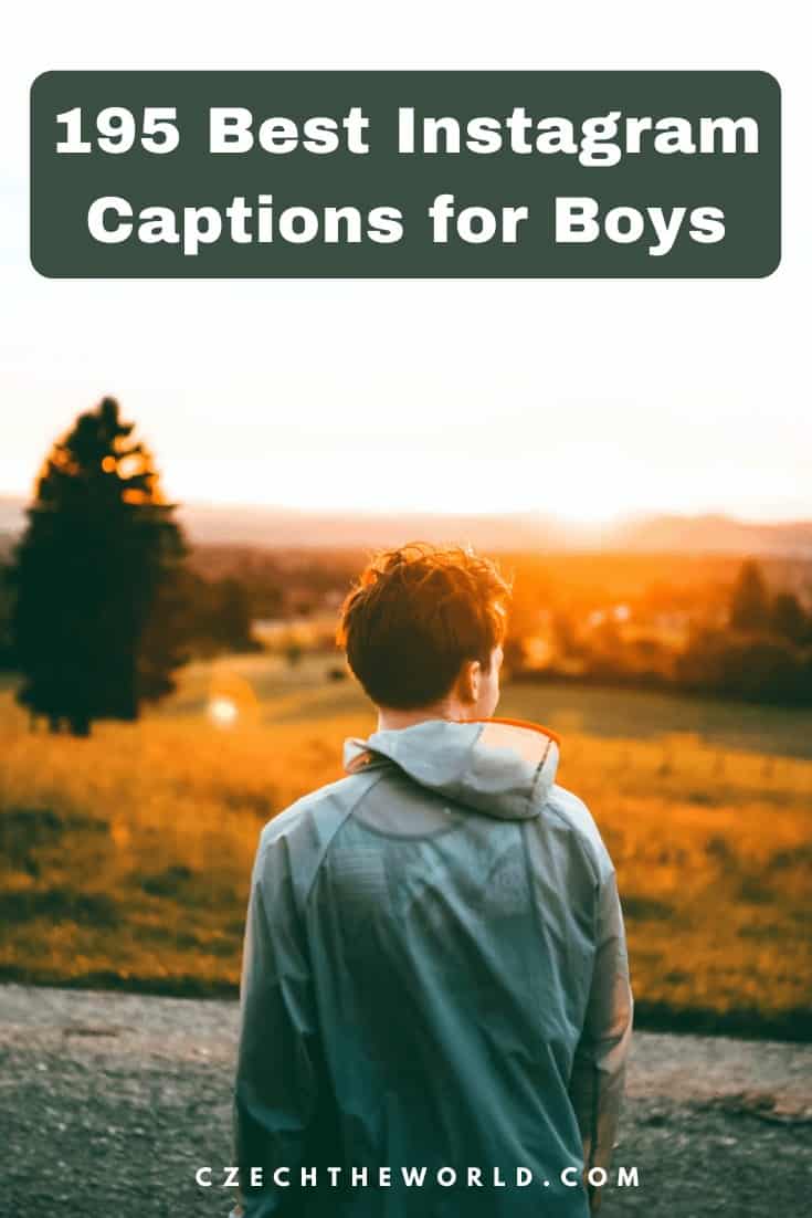 195 Best Instagram Captions for Boys
