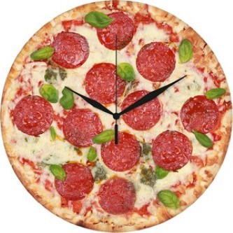vtipný dárek - pizza hodiny (1)