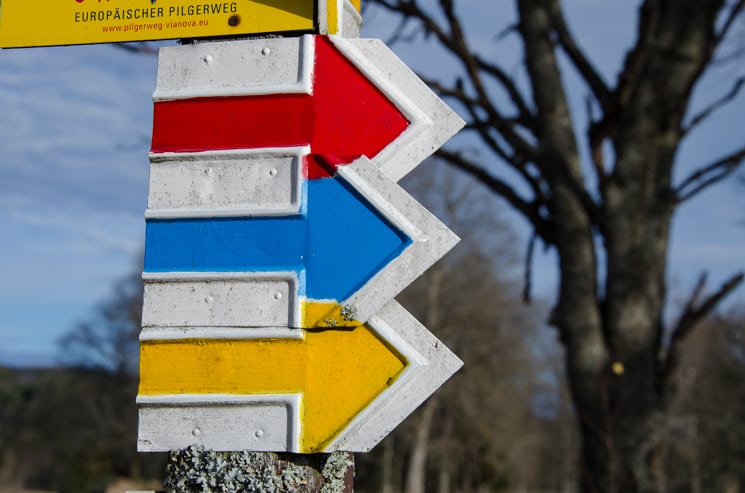 Czech tourist signs