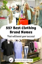557 Best Clothing Brand Names (to Boost Your Success)