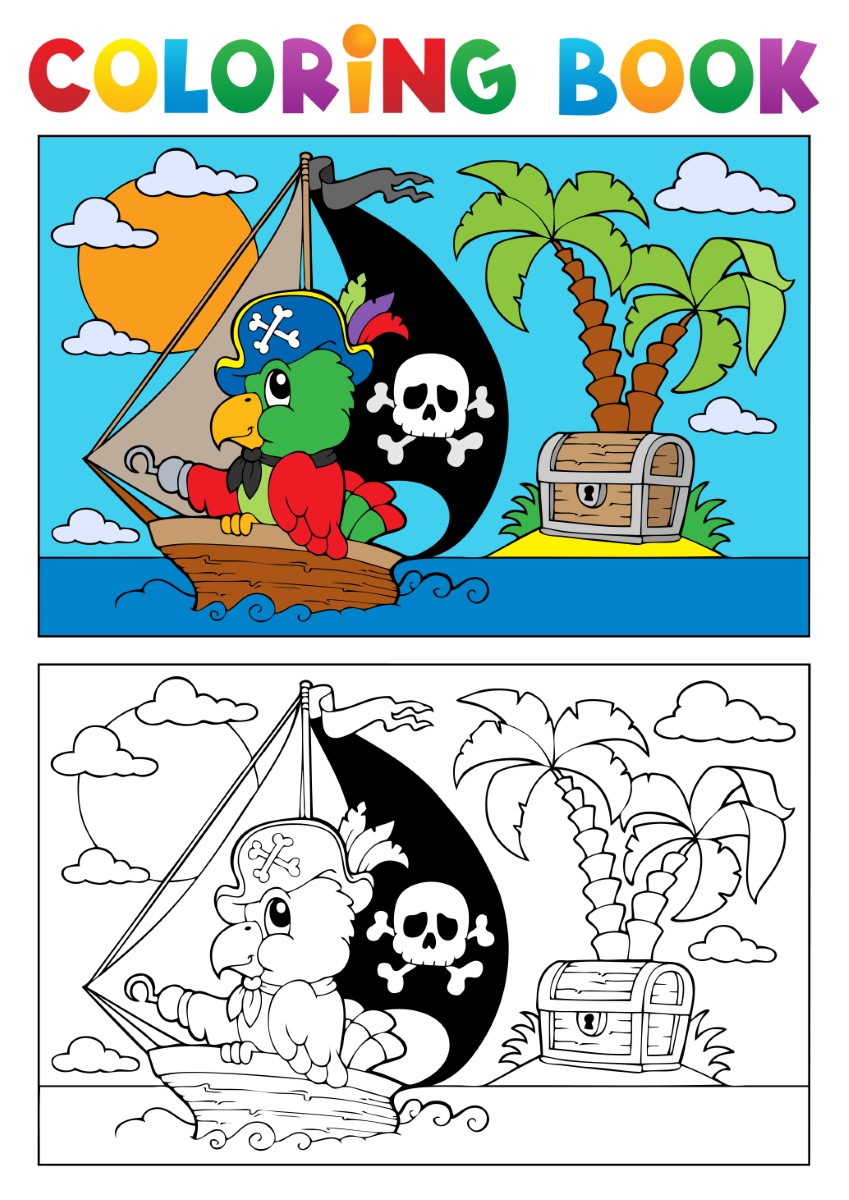 Omalovánky piráti: 10 nejlepších (k vytisknutí zdarma) 3