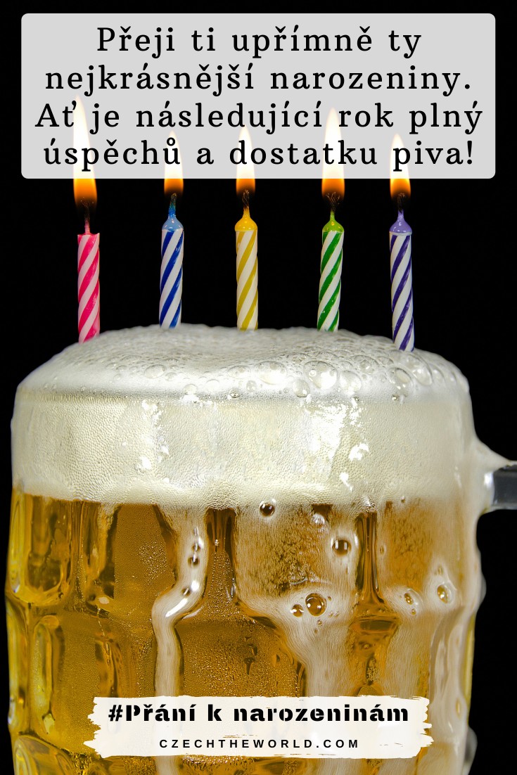Pivní přání k narozeninám pro muže